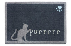 Howler and Scratch Purrrr Doormat - 75x50cm - Blue.